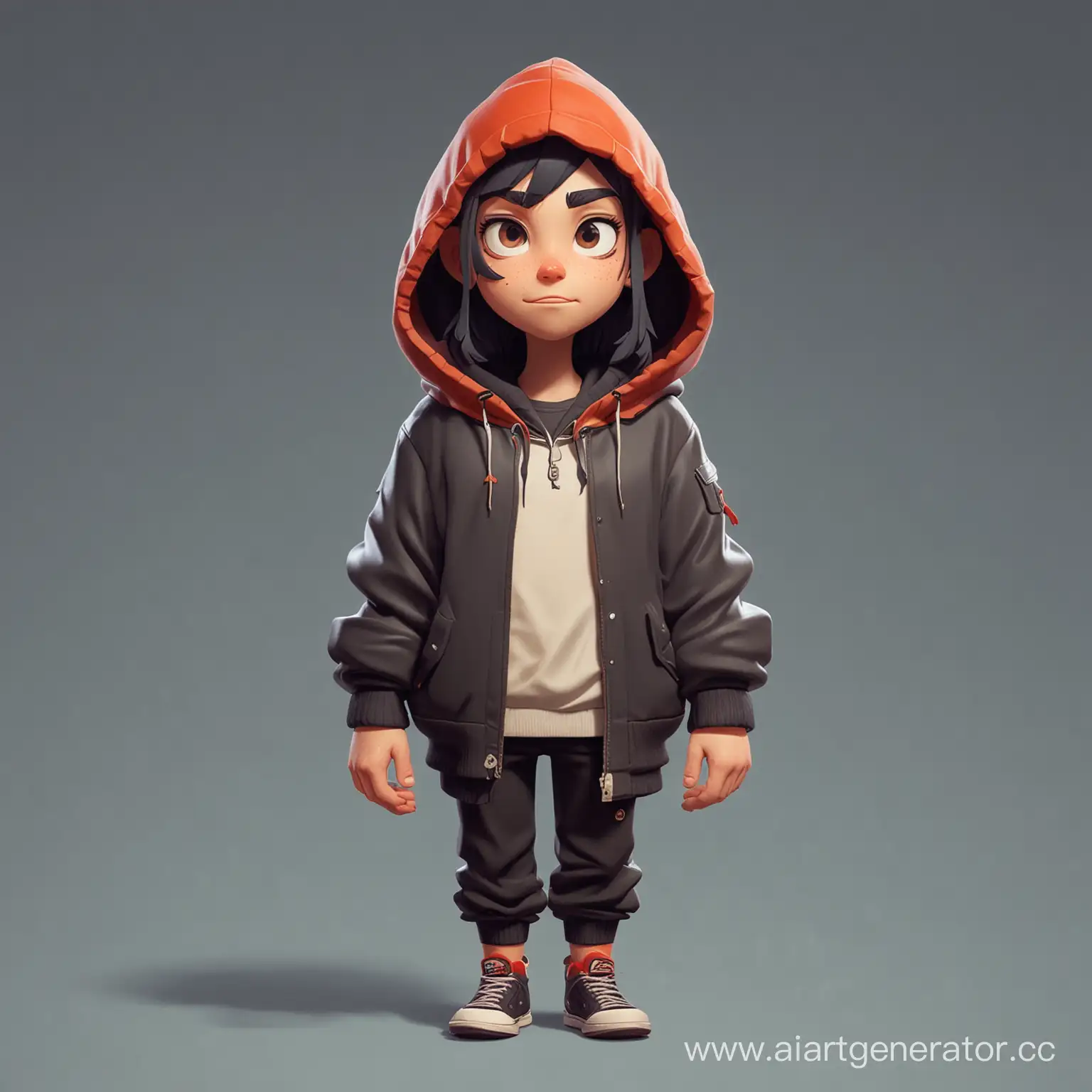 Urban-Youth-Culture-2D-Character-Embracing-Street-Style