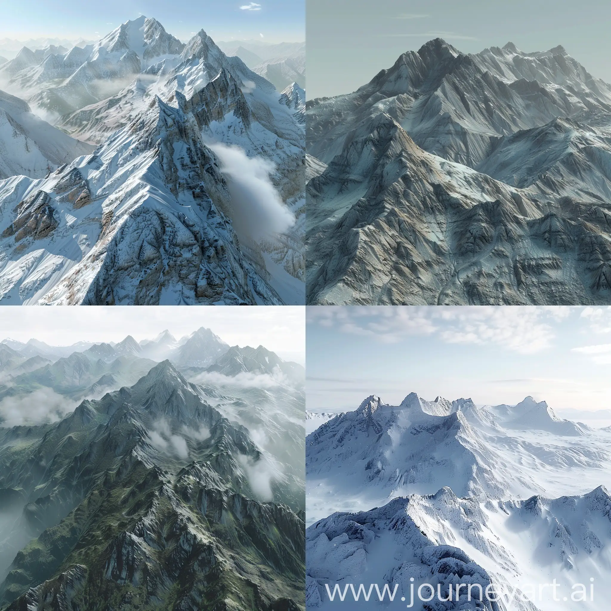 Massive realistic mountains