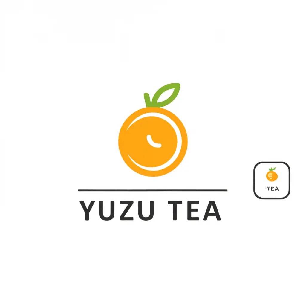 a logo design,with the text "Yuzu Tea 
0 Calorie", main symbol:By KodKleanKafe,Minimalistic,be used in Nonprofit industry,clear background