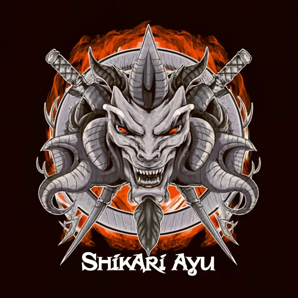 logo, Gaming, with the text "Shikari Ayu", typography