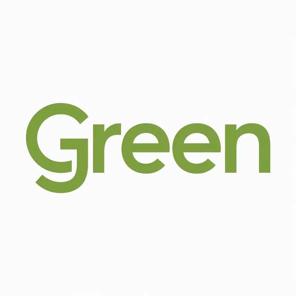 логотип со словом green
