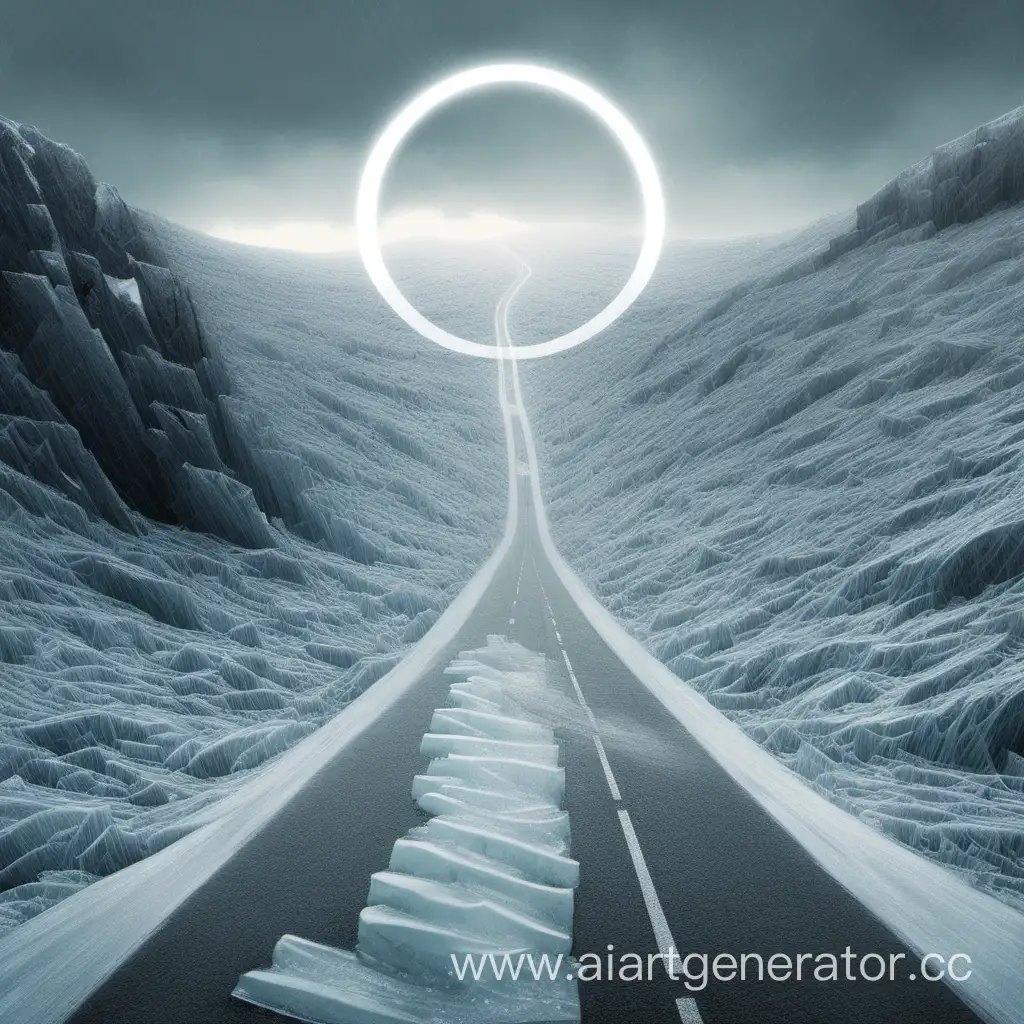 Icy-Circular-Road-Journey-with-Ascending-and-Descending-Paths