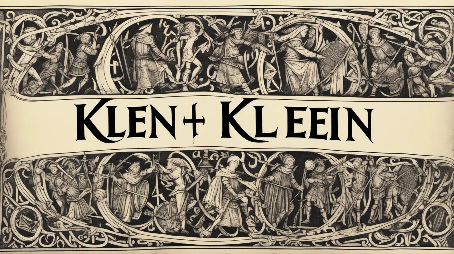 Klein Medieval Art Intricate Fine Liner Ink Cover Photo with Logo