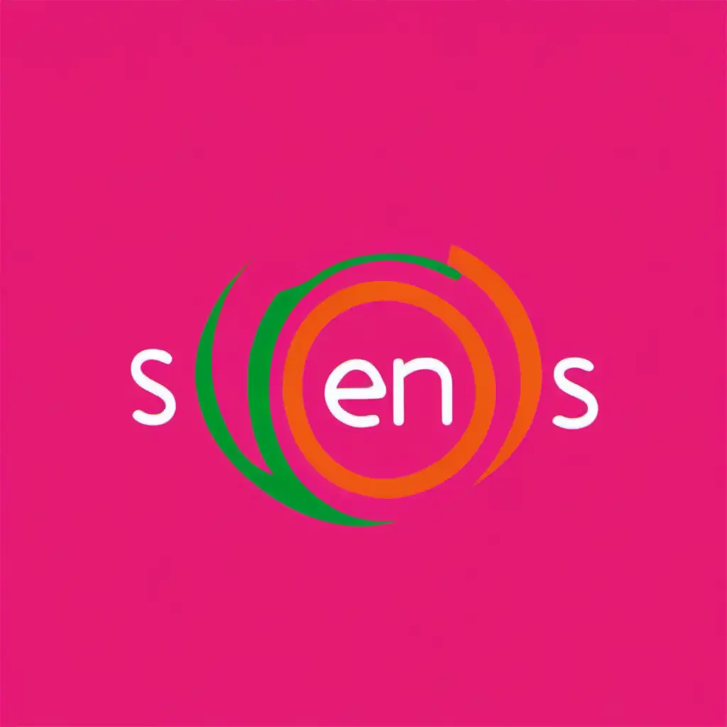 logo SzenS oranje roze groen


