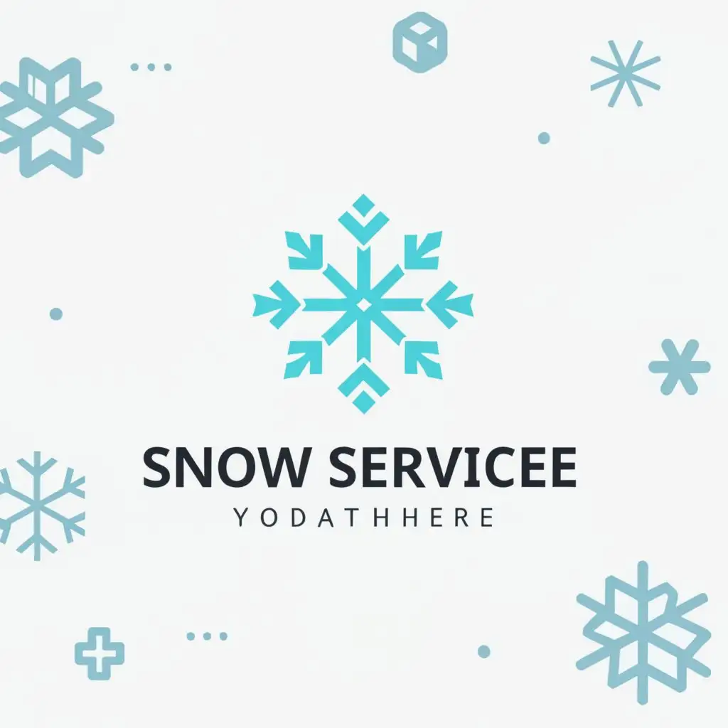 a logo design,with the text "snow service", main symbol:snow image and the ame is sow service,Moderate,clear background