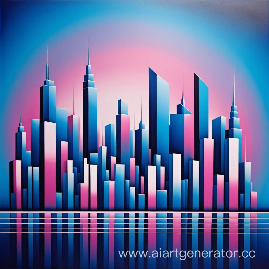 Vibrant-Abstract-Cityscape-in-Blue-and-Pink-Hues