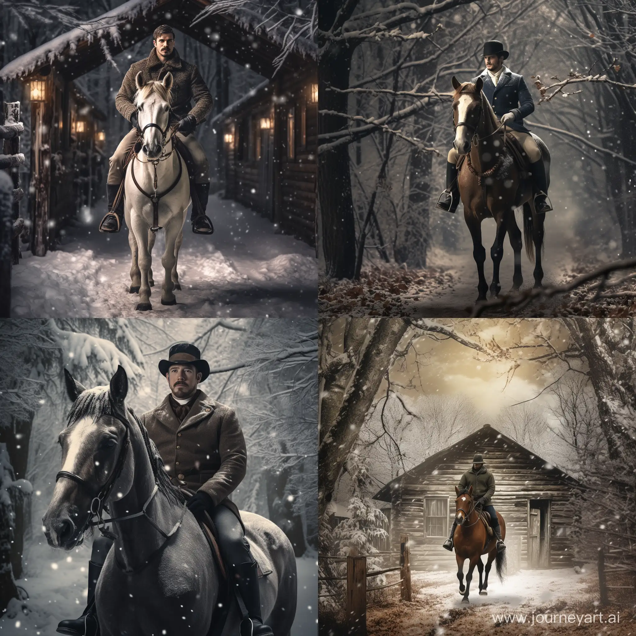 Snowy-Trail-Horse-Riding-with-English-Gentleman