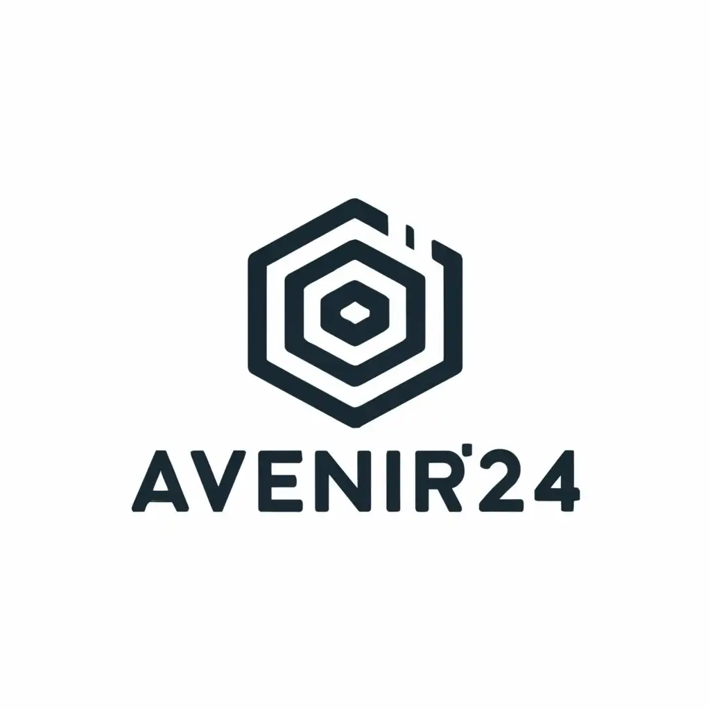 a logo design,with the text "avenir'24", main symbol:star wars,Moderate,clear background