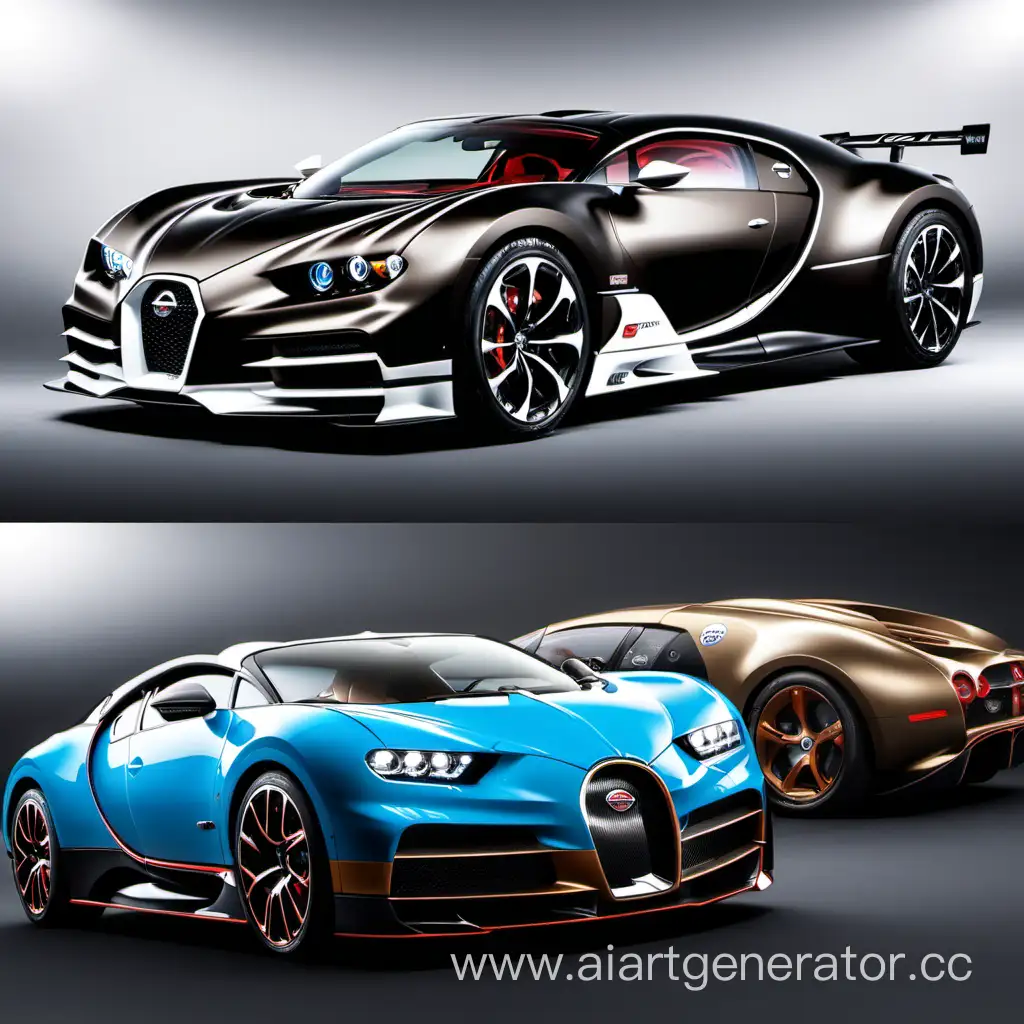 Luxury-Car-Showdown-Nissan-vs-Bugatti