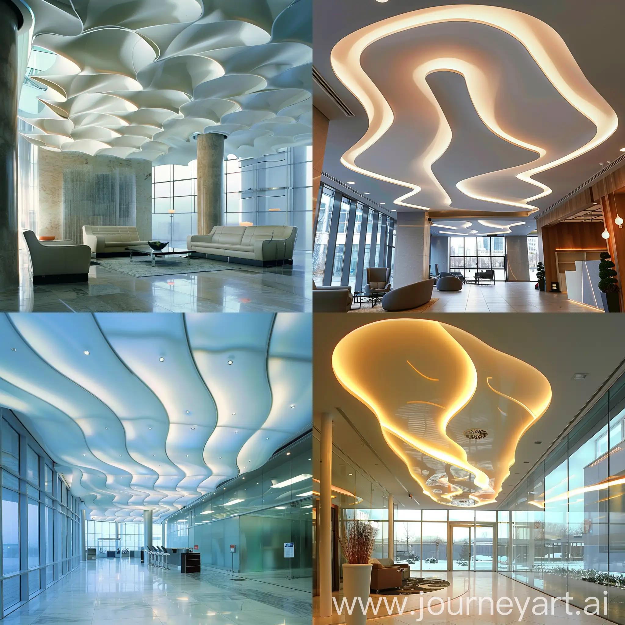 stretch ceiling with brilliant design