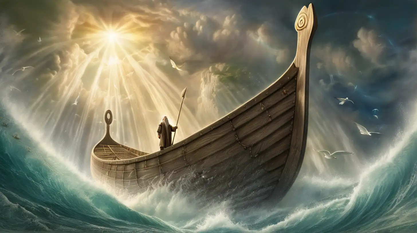 Once upon a time, in a world filled with both wonders and challenges, there lived a man named Noah. Noah was known for his deep connection with nature and his unwavering faith in the divine. One day, amidst a period of great turmoil, Noah received a mysterious vision from the heavens.