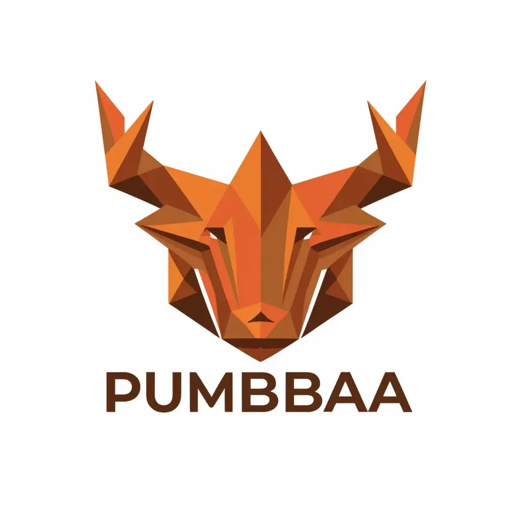 a logo design,with the text "Pumbaa", main symbol:Rust,Moderate,clear background