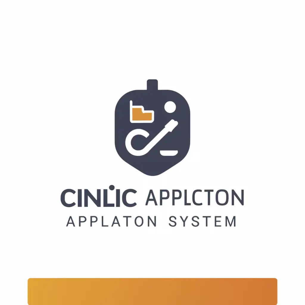 a logo design,with the text "Cinic Application System", main symbol:Clinic,Moderate,clear background