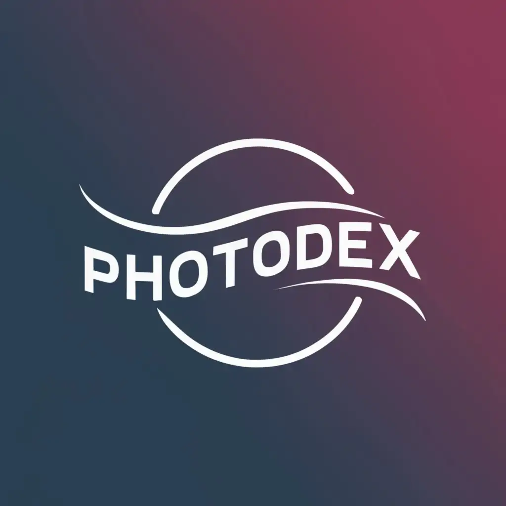 logo, photo, with the text "PhotoDex", typography, be used in Technology industry