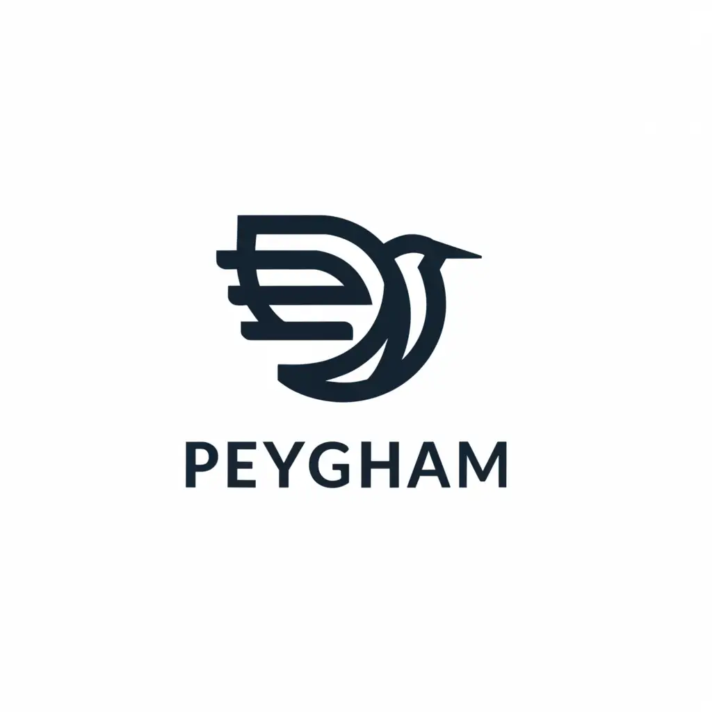 a logo design,with the text "Peygham", main symbol:Messenger,Moderate,be used in Technology industry,clear background