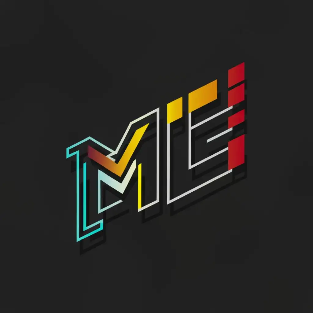 logo, Futuristic, creative, with the text "MLE", typography