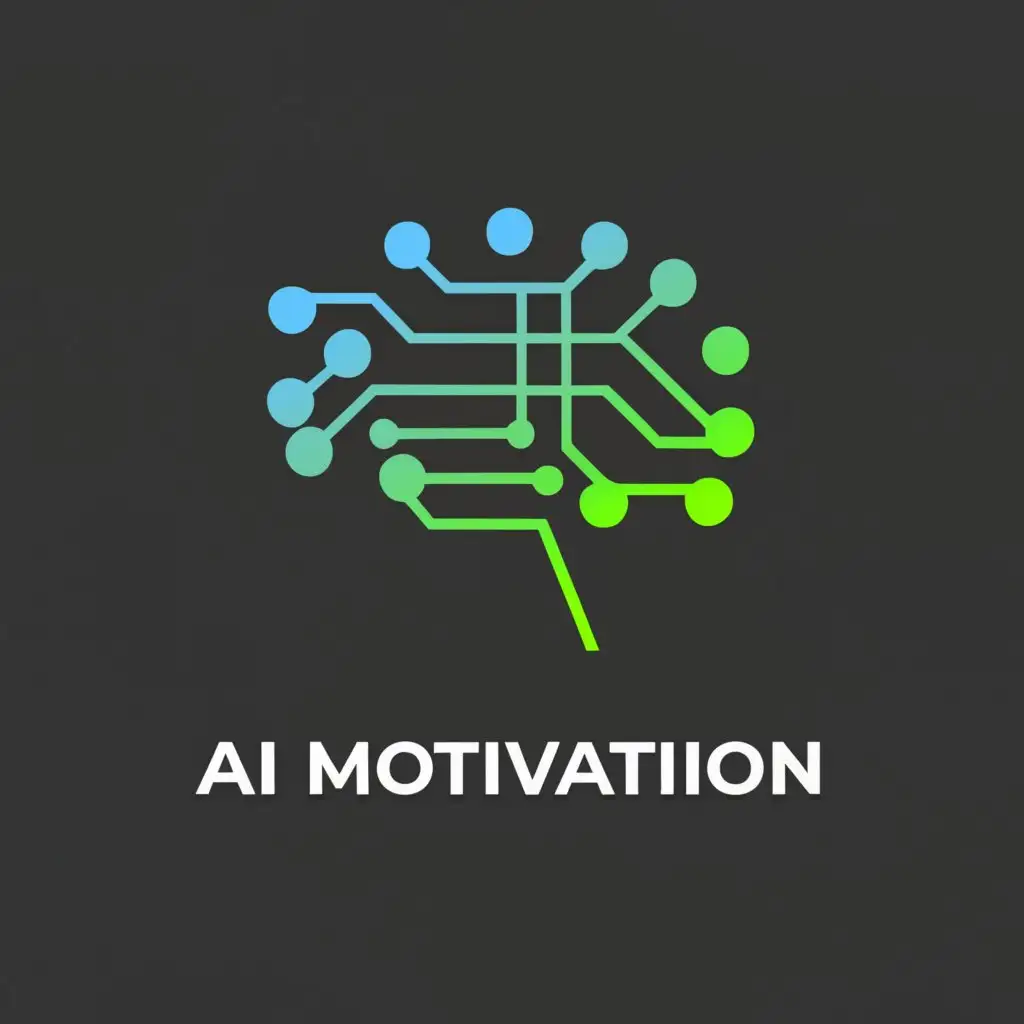 a logo design,with the text "Ai Motivation", main symbol:Brain with Circuitry,Moderate,be used in Technology industry,clear background