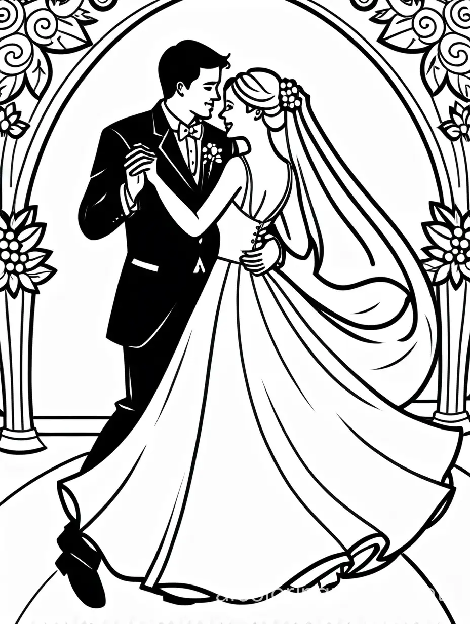 Wedding-Dance-Coloring-Page-for-Kids