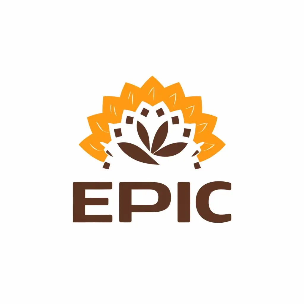 a logo design,with the text "EPIC", main symbol:a rudraksha pattern,Moderate,be used in Education industry,clear background