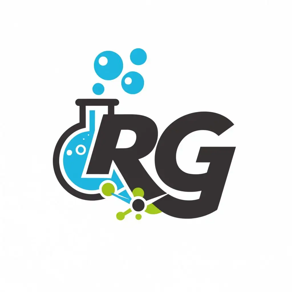 logo, chemical, with the text "RG", typography