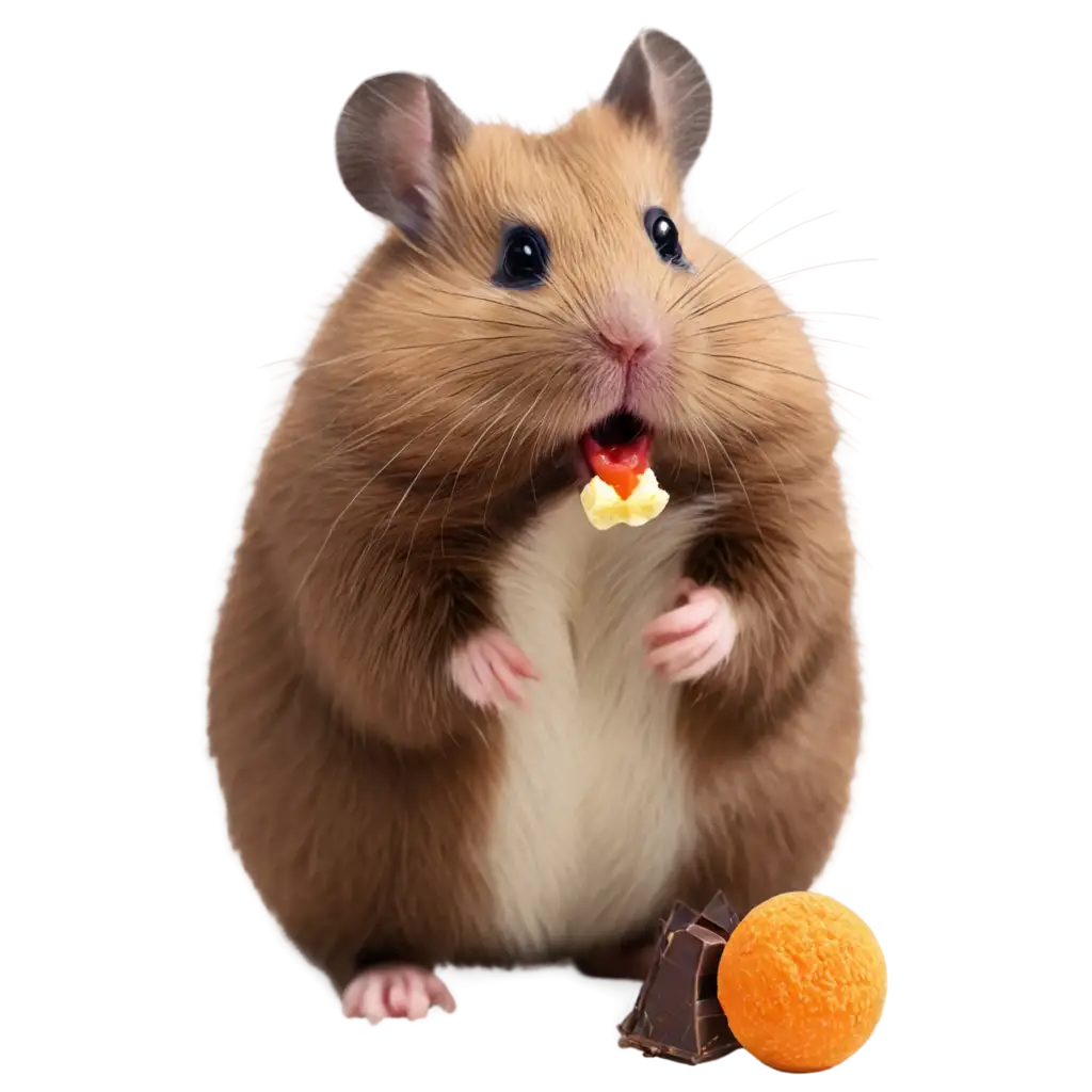 Adorable-Hamster-Enjoying-Chocolate-A-PNG-Image-Promoting-Fitness-and-Fun