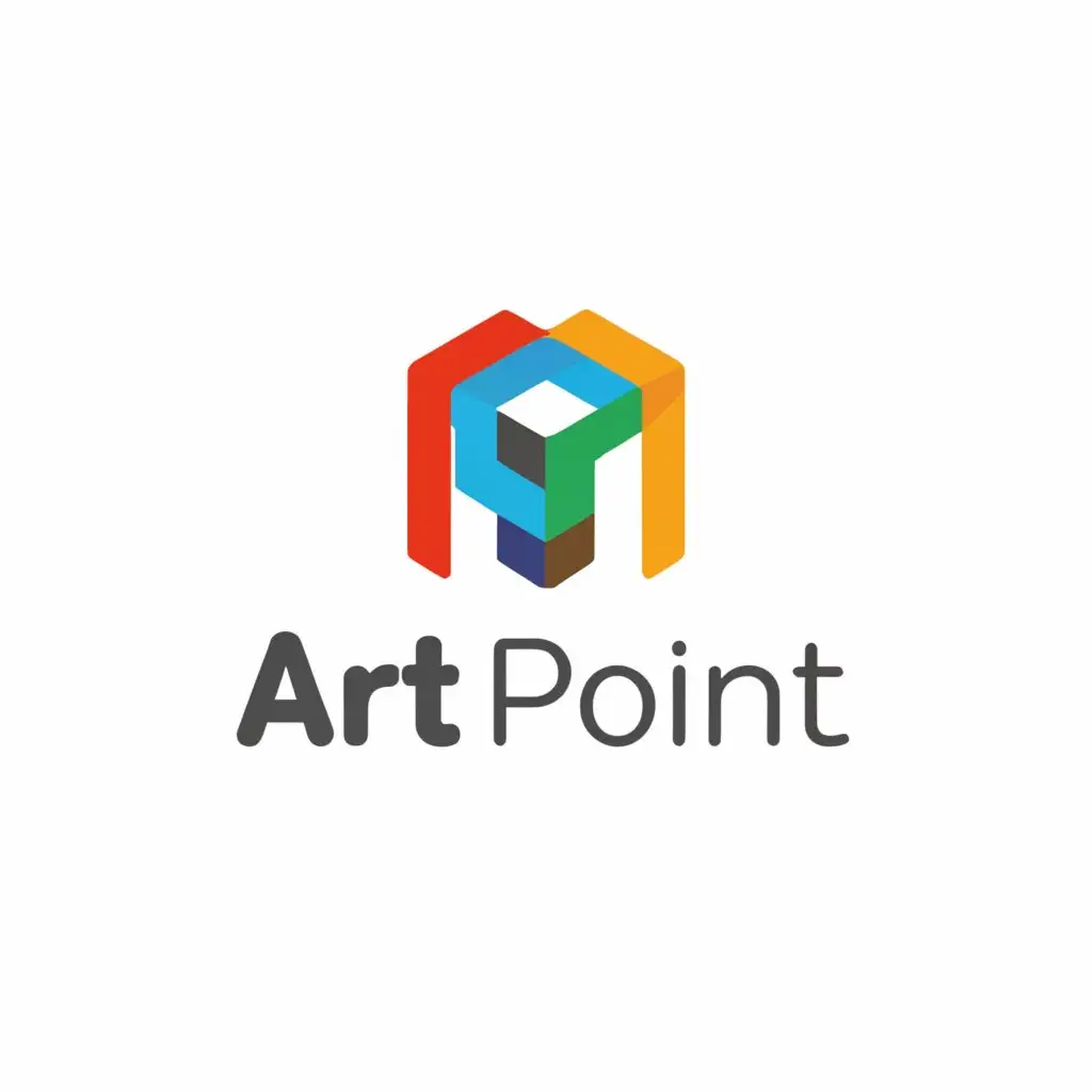 a logo design,with the text "art point", main symbol:children's gallery with educational program / interactive content,complex,be used in Education industry,clear background