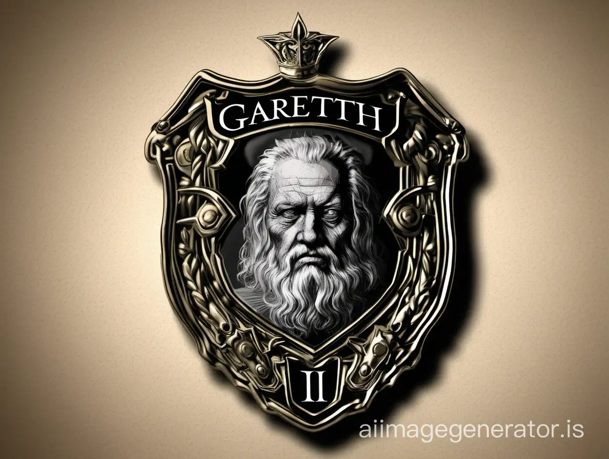 Gareth-Emiritus-II-Badge-Design-Royal-Crest-with-Intricate-Details-and-Regal-Colors