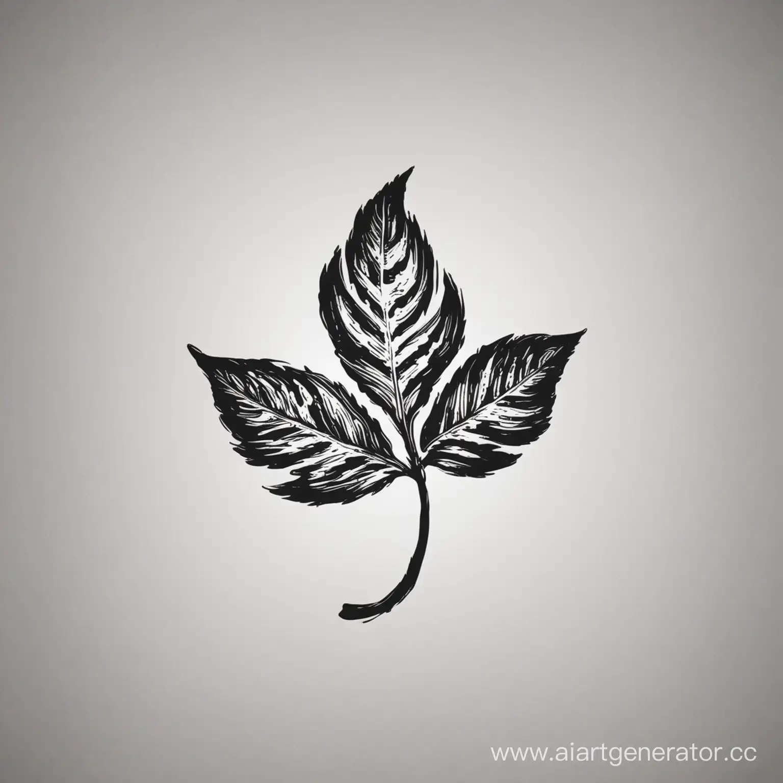 Sleek-Nature-Inspired-Logo-with-Leaf-Silhouette