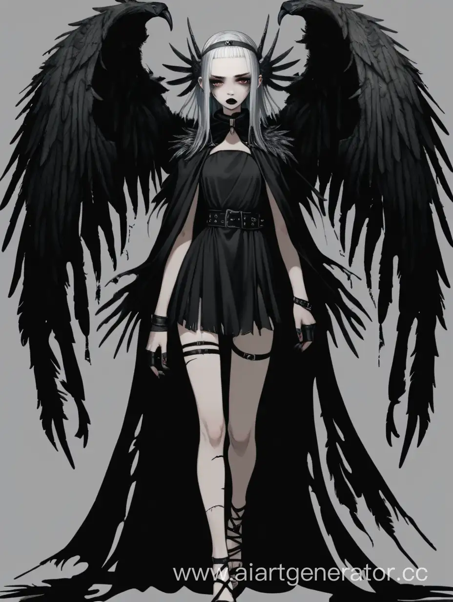 Ethereal-Gothic-Angel-Mysterious-Maiden-with-Black-Wings