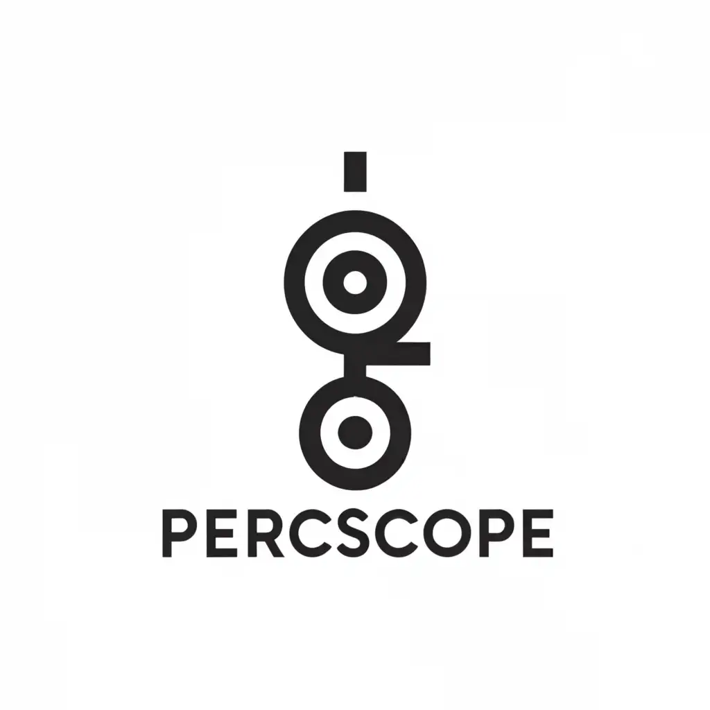 a logo design,with the text "Periscope", main symbol:Periscope,Minimalistic,be used in Technology industry,clear background