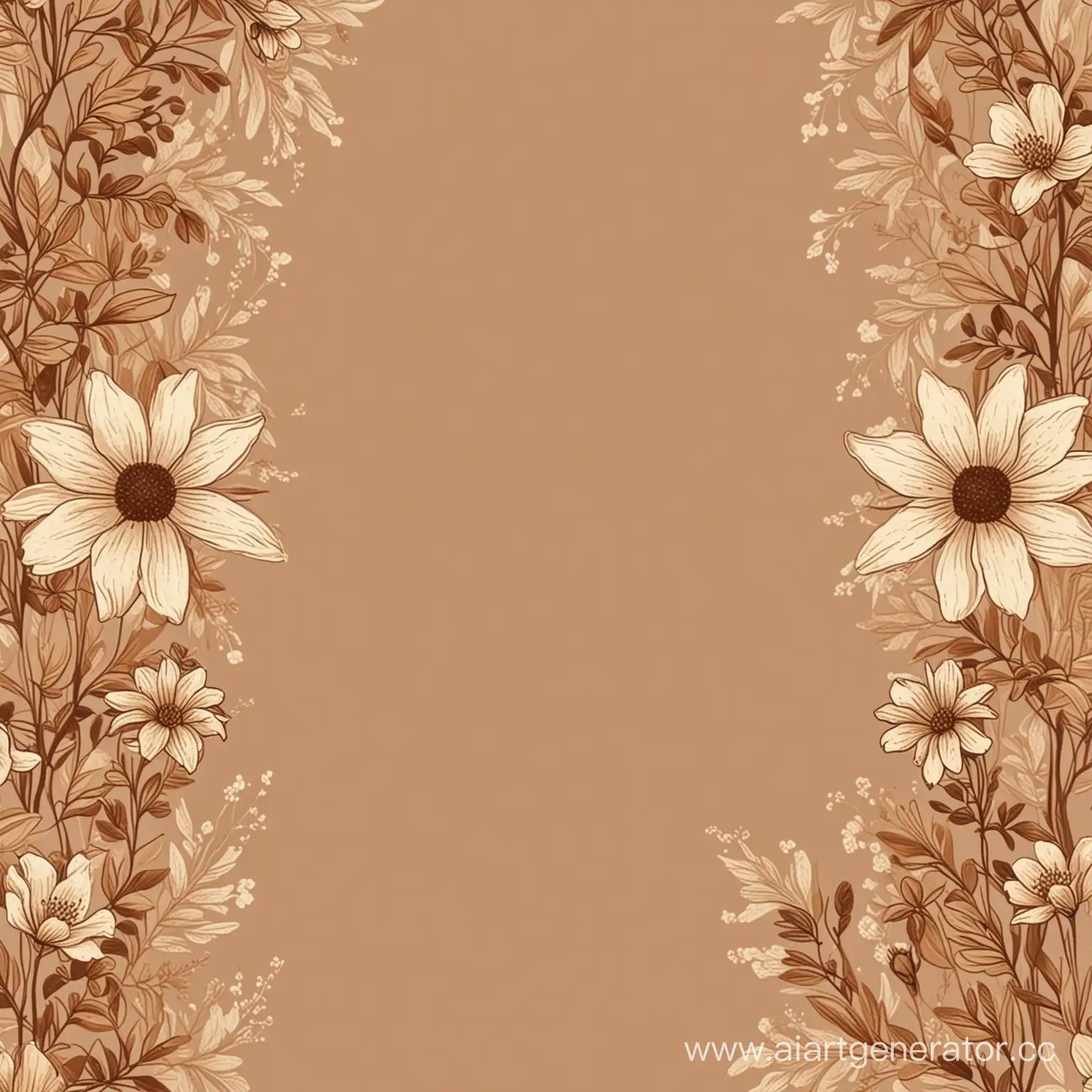Tranquil-Brown-Floral-Background
