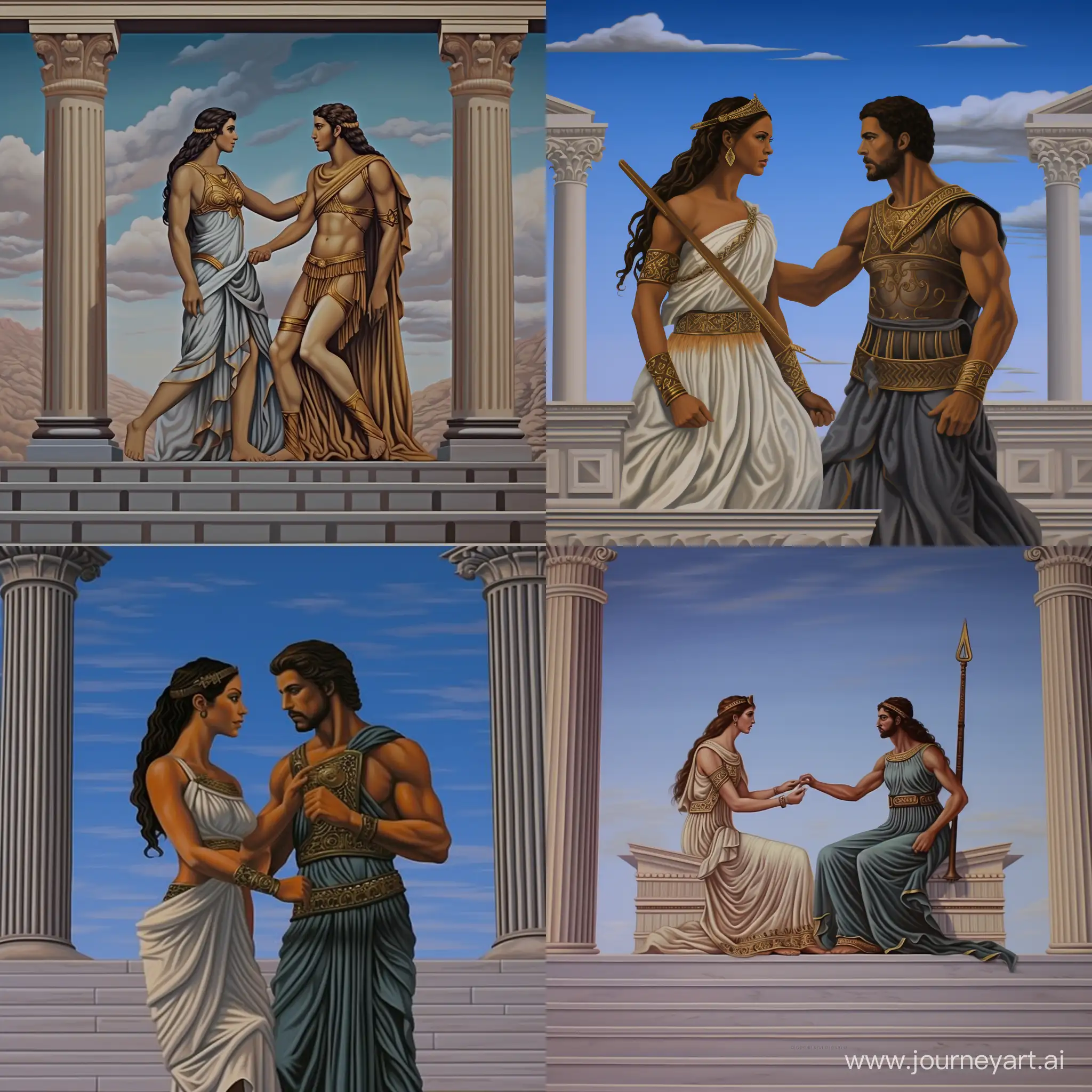 Cleopatra-and-Mark-Antonys-Epic-Encounter-in-a-GreekEgyptian-Fusion