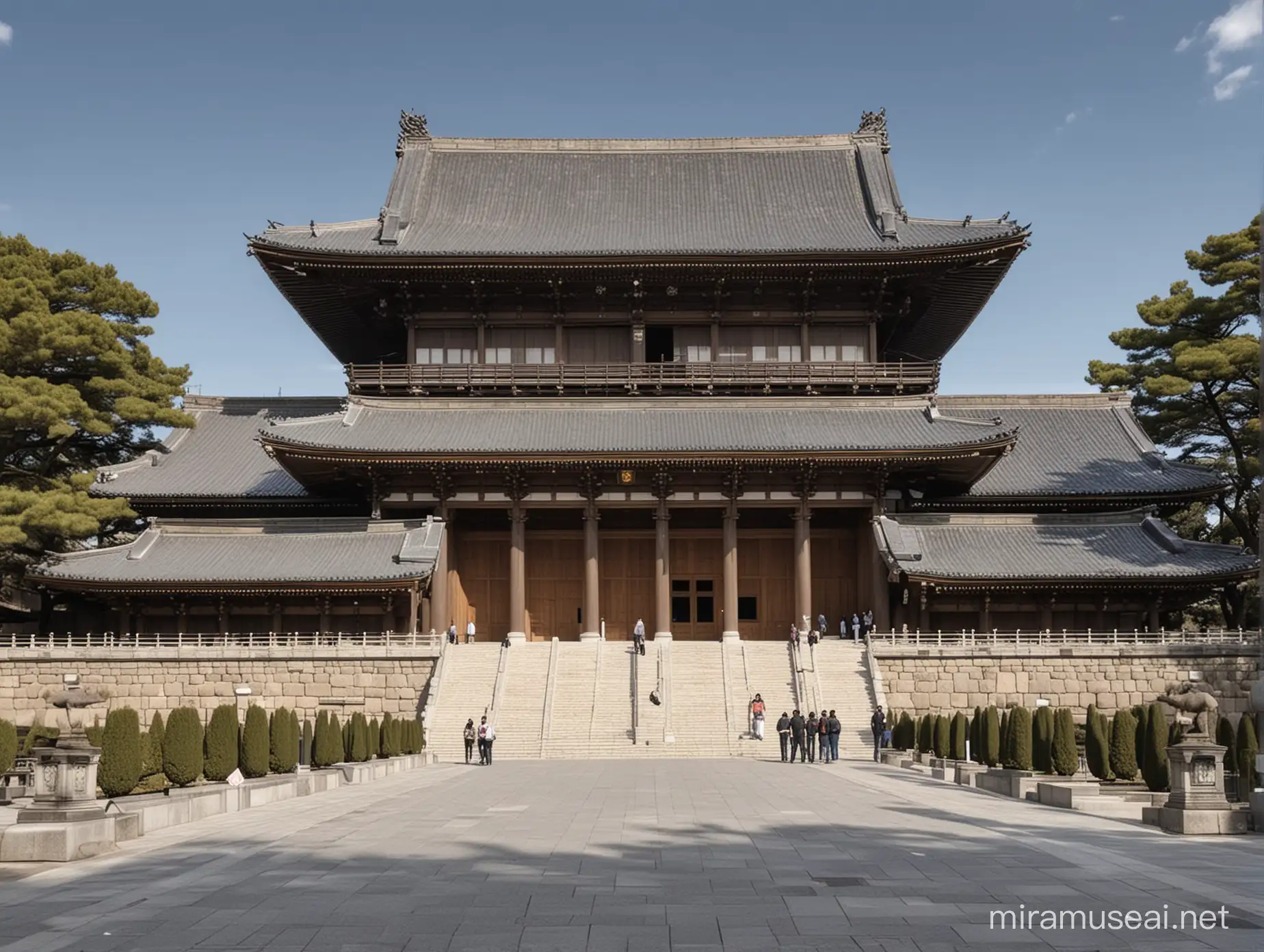 The Yasukuni Temple next to the AECID headquarters in Madrid.