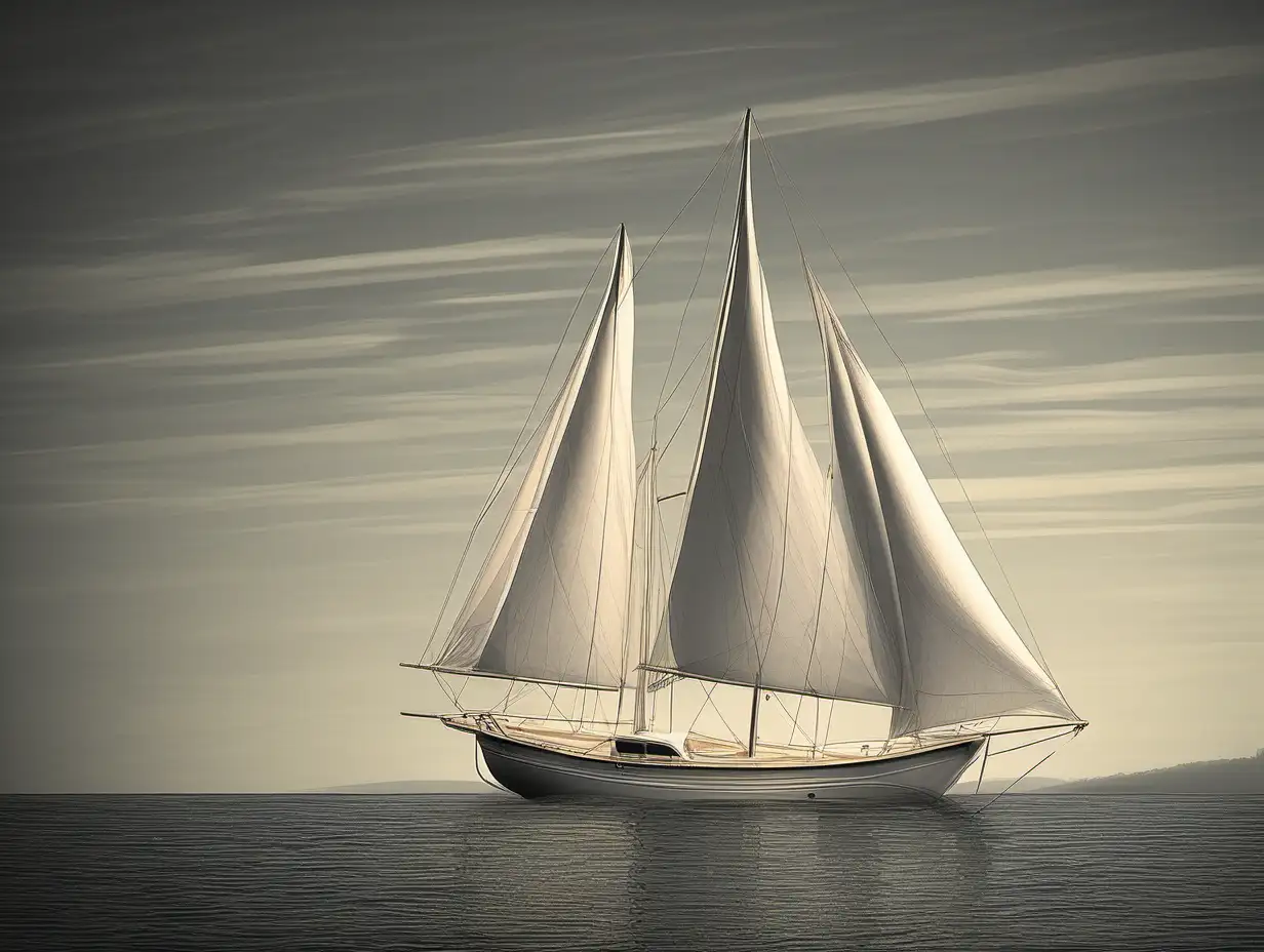 sailboat, classicism style