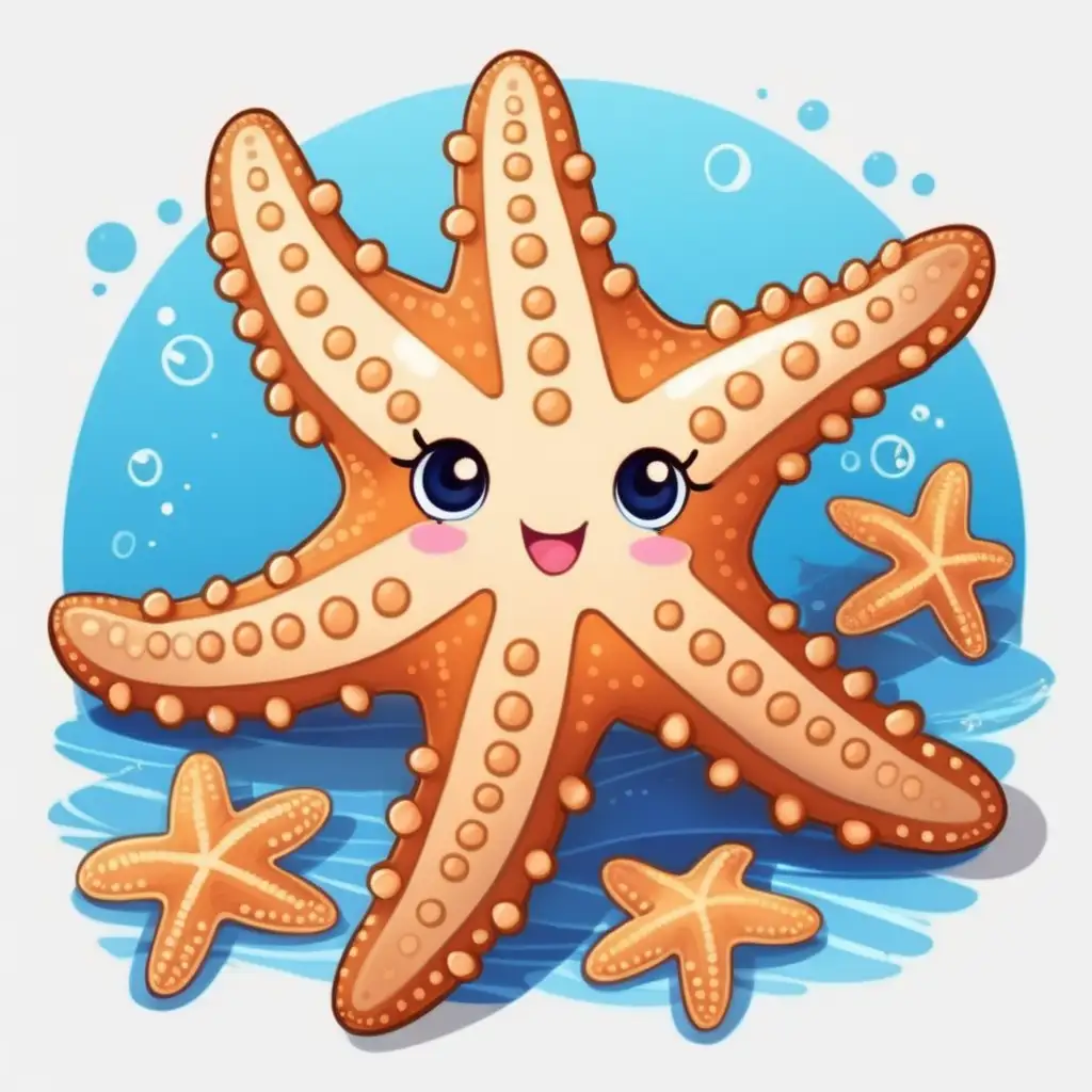 Cartoon Cute Starfish Illustration