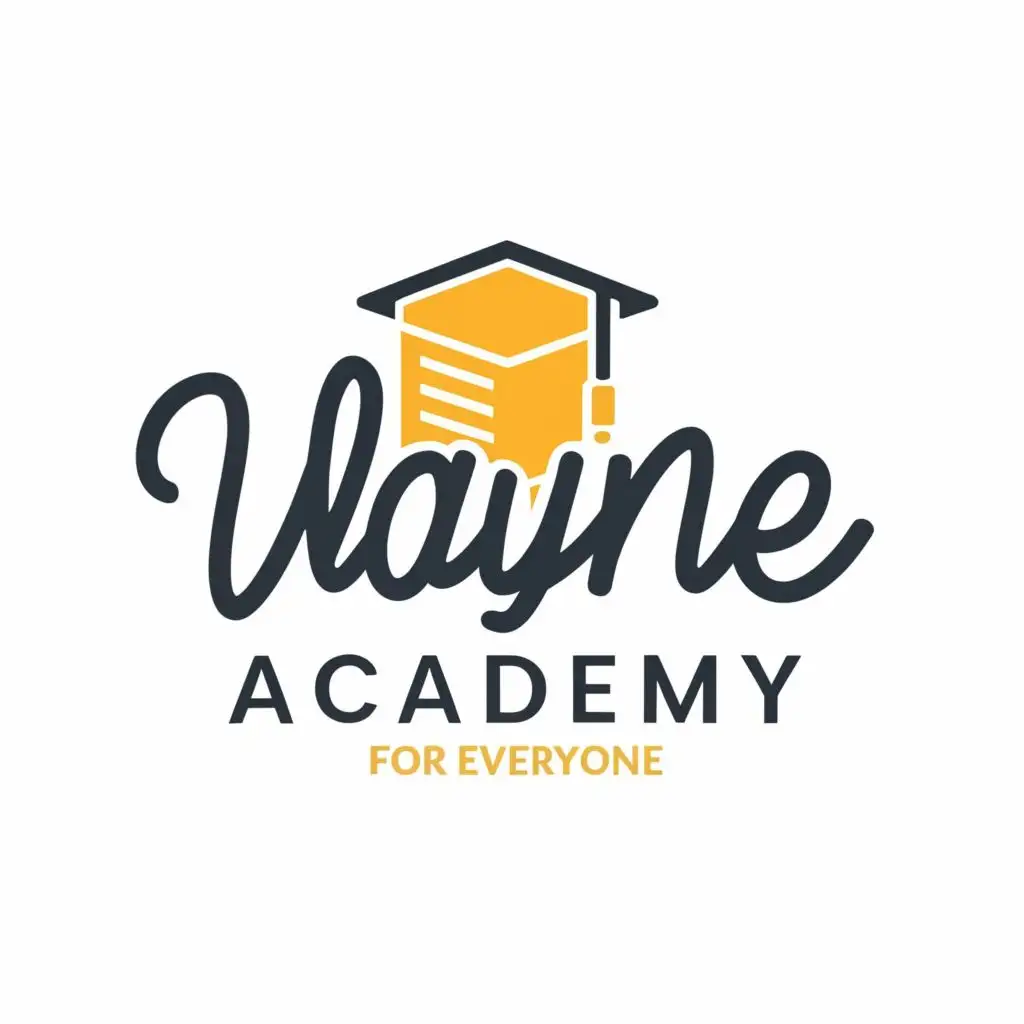 logo, Providing Free And Quality Education For Everyone, with the text "Wayne Academy", typography, be used in Education industry