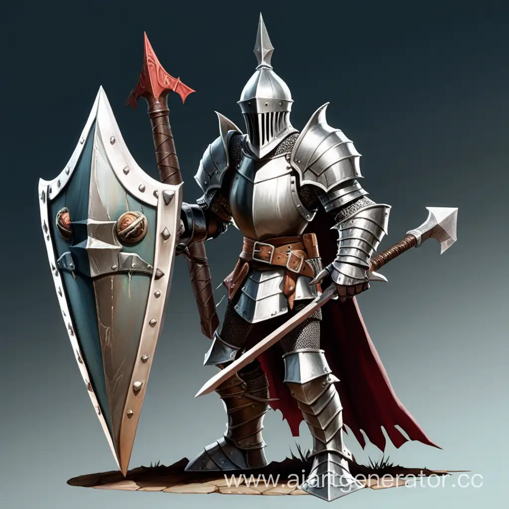 Mimic-Knight-with-Spear-and-Shield-Fantasy-RPG-Art