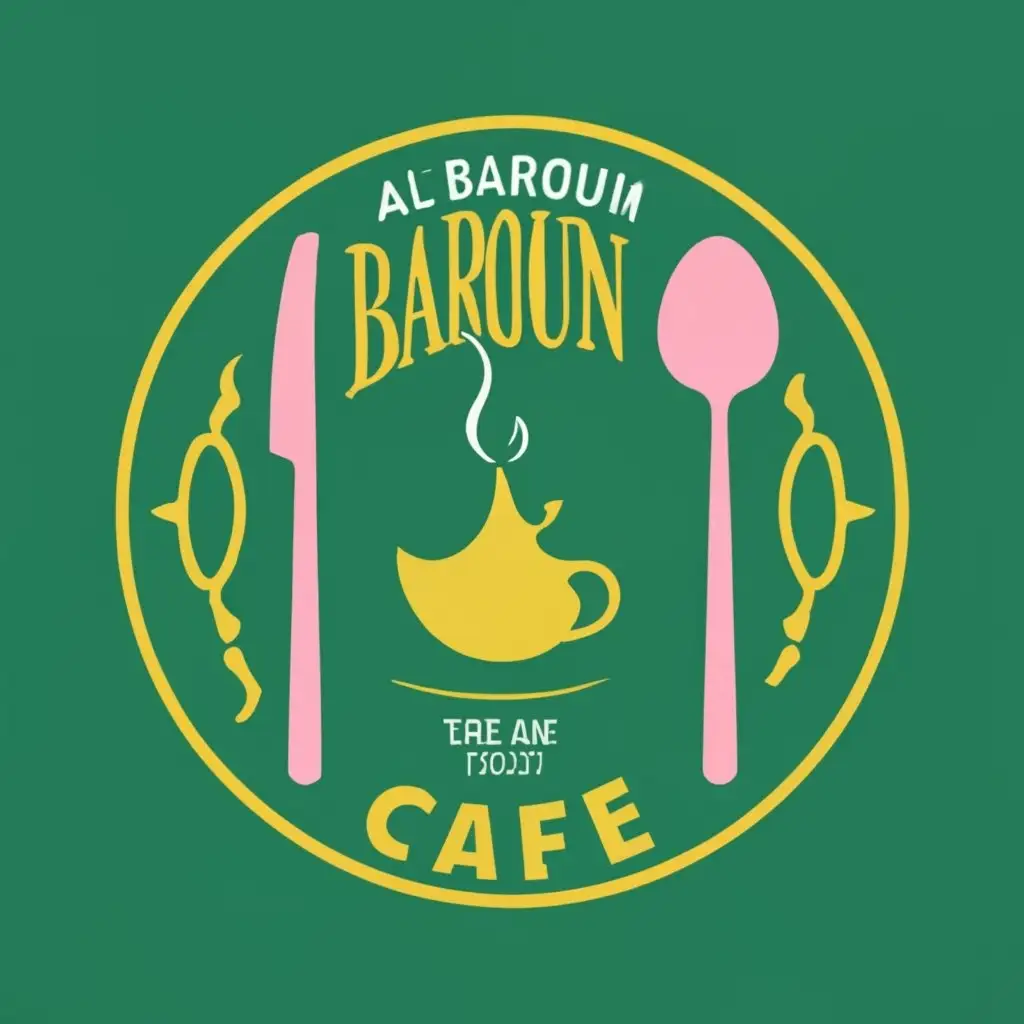 logo, sdfv, with the text "Al Baroun Restaurant & cafe", typography, be used in Restaurant industry