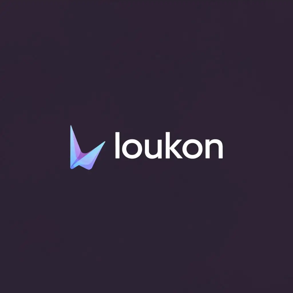 a logo design,with the text LOUKON Media, main symbol:LOUKON,Minimalistic,be used in Technology industry,clear background