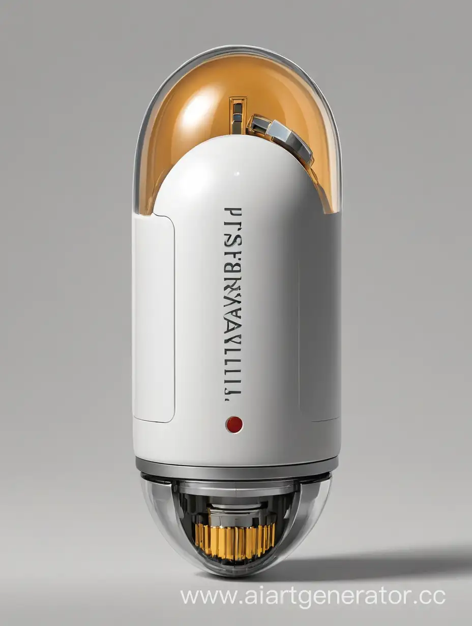 чертеж капсулы с блокиратором чипа для ввода припарата Титана