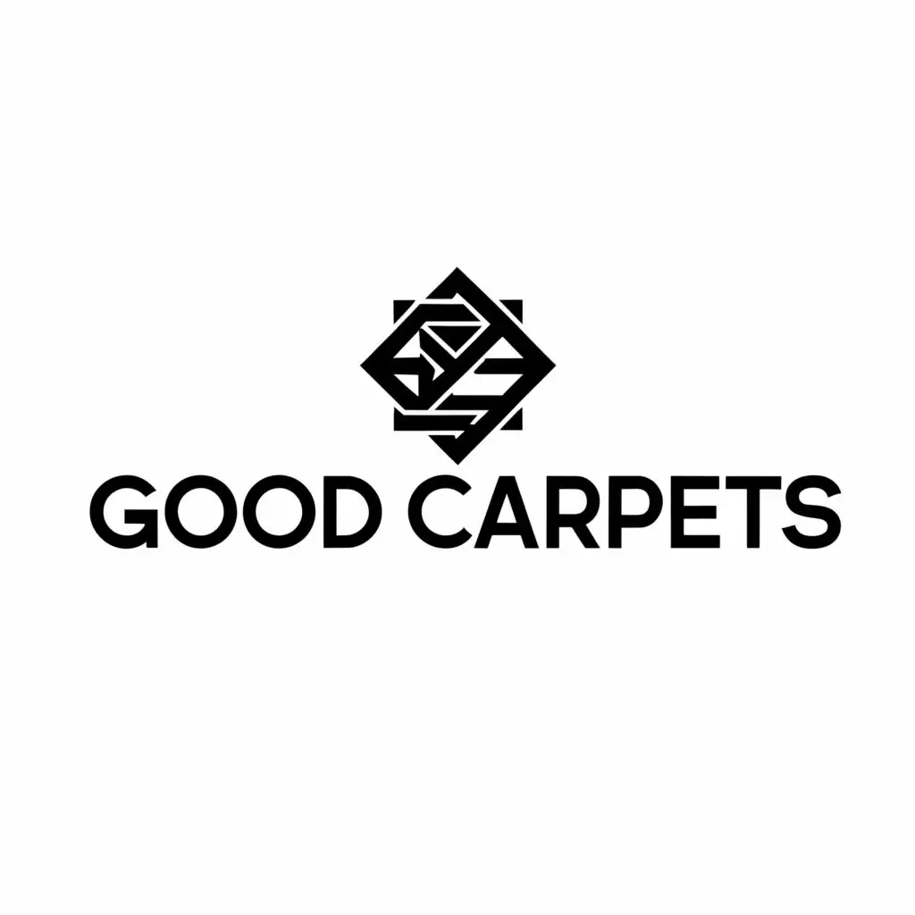 a logo design,with the text "Good Carpets", main symbol:Carpet,Minimalistic,be used in Home Family industry,clear background