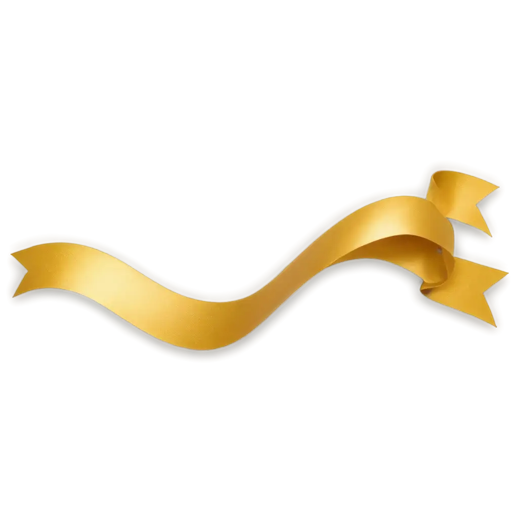 wavy gold ribbon