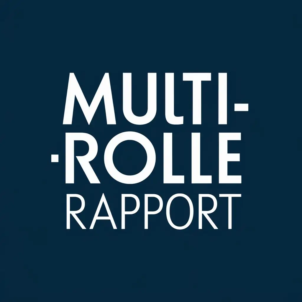 logo, NASAMS, with the text "Multi-Rolle-Rapport", typography