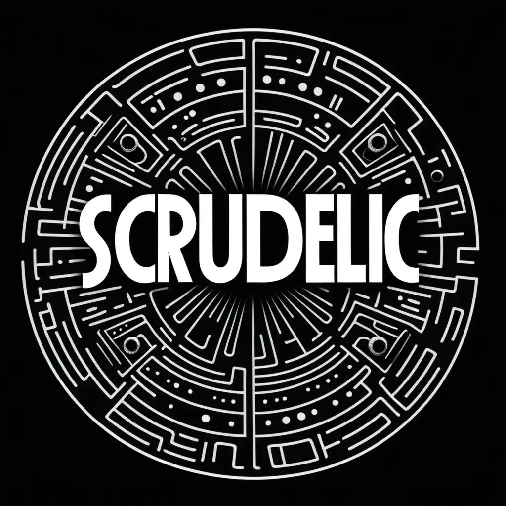  Logo. Round. Experimental. Electronic theme. Display text spelled exactly as “Circuitdelic Sound System”. No spell check.  