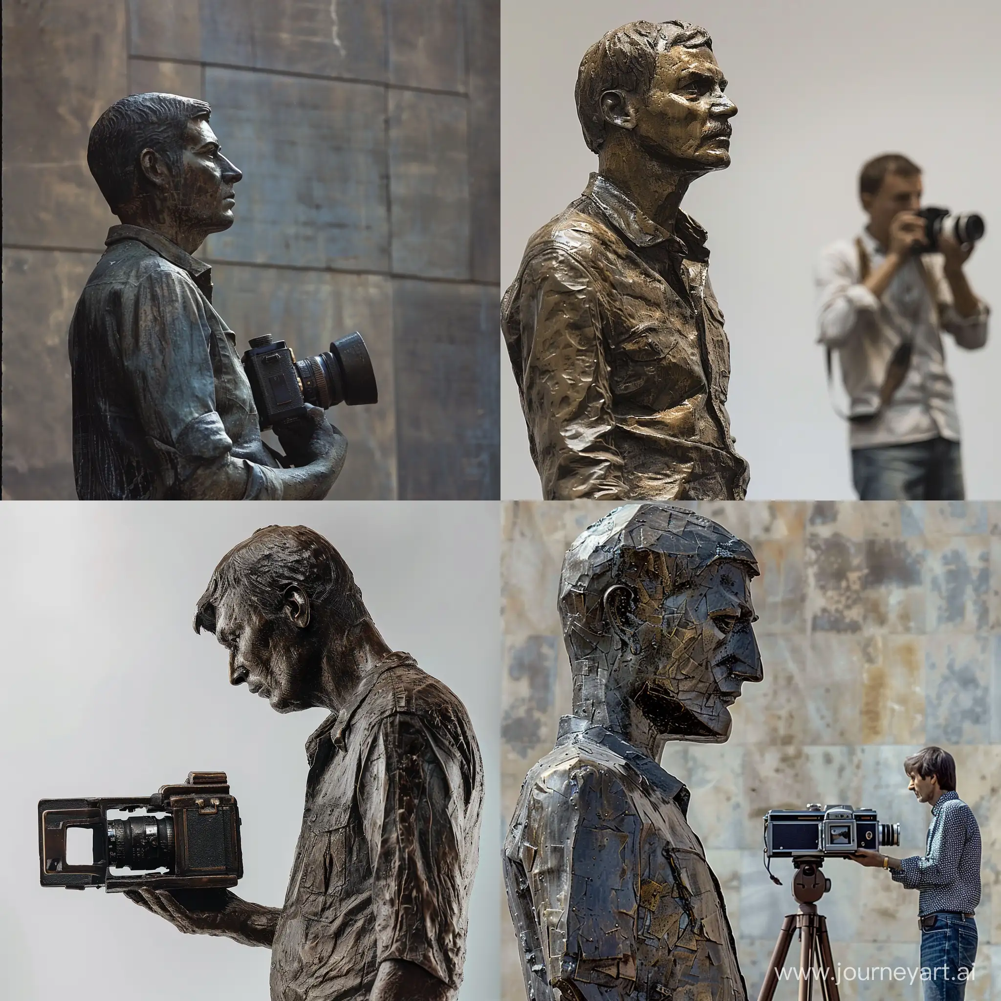 Bronze-Sculpture-of-Andrei-Tarkovsky-with-Vintage-Film-Camera
