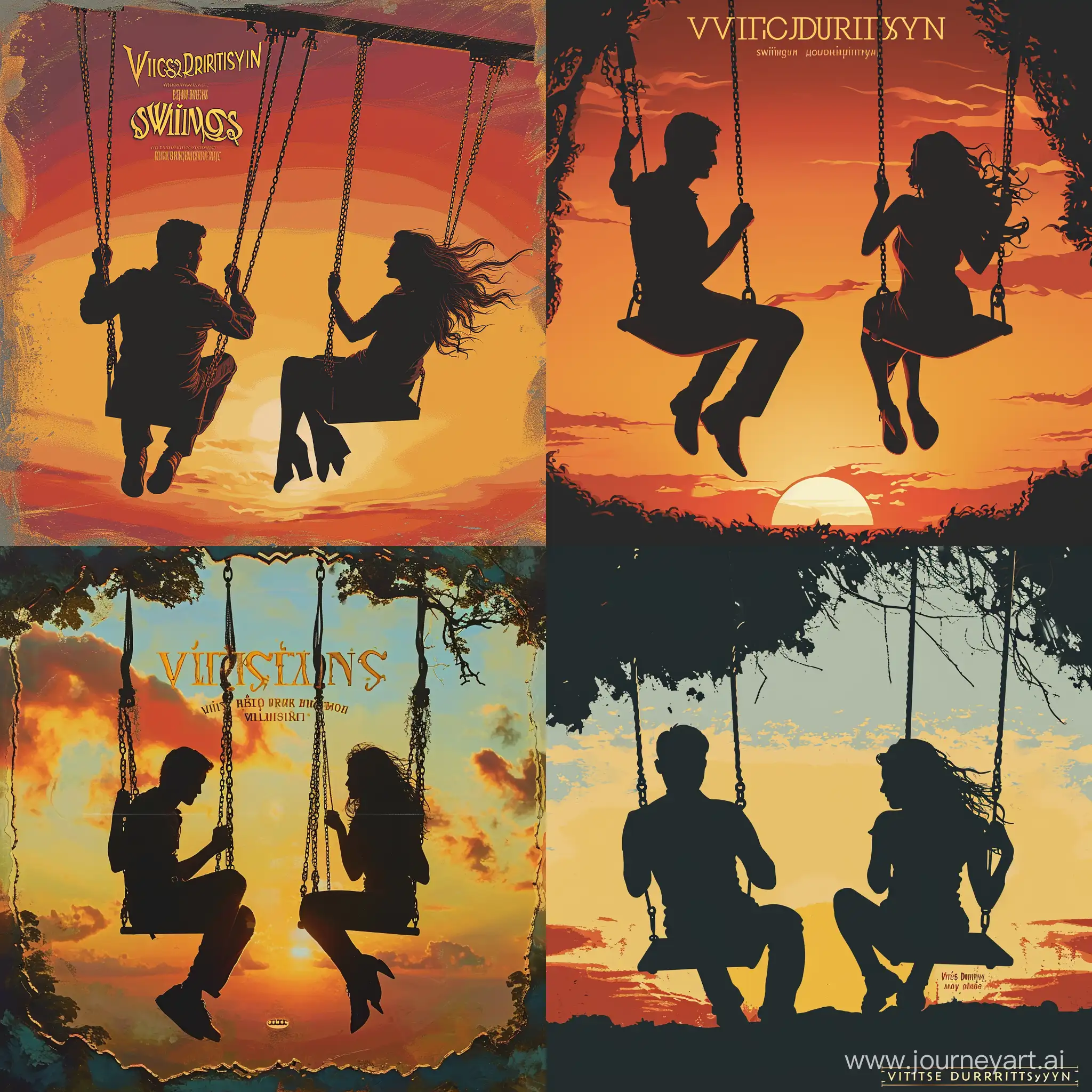 Romantic-Silhouettes-on-Swings-at-Sunset-Victor-Duritsyn-Swings-Album-Cover