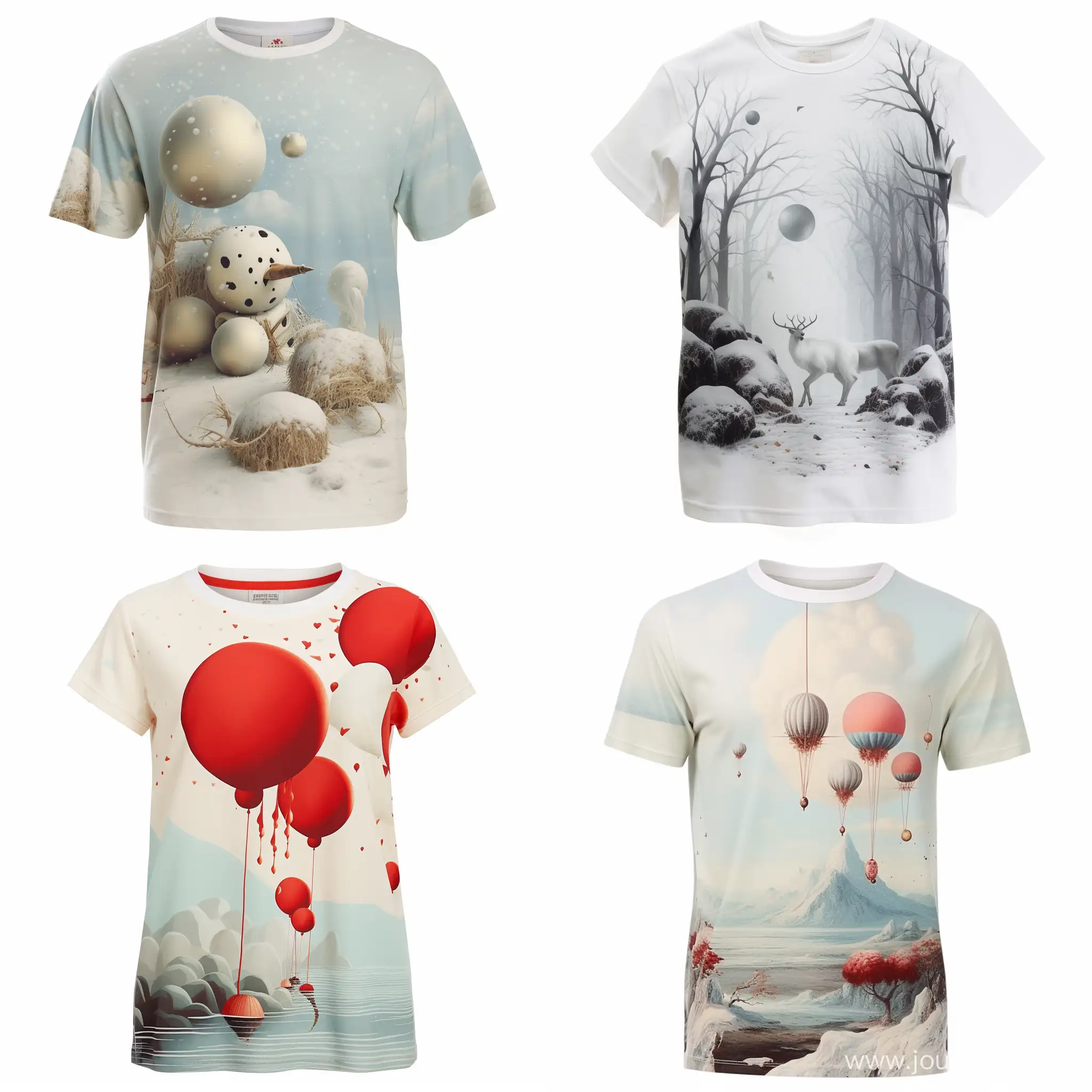 T-shirt with print snowball