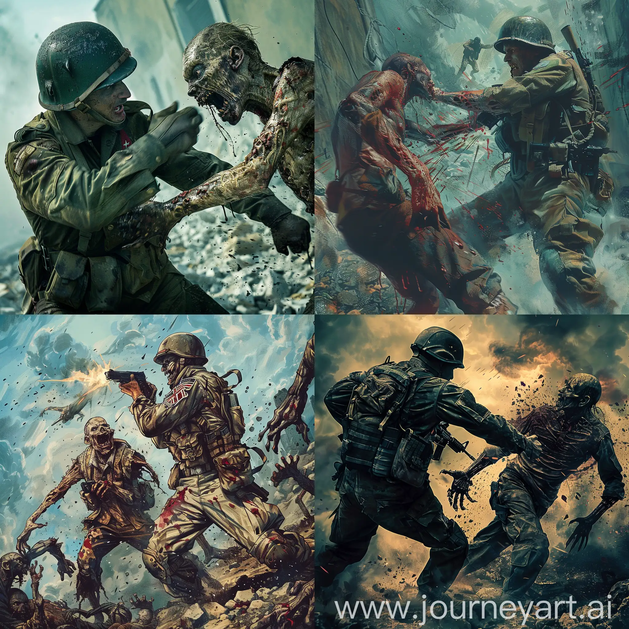 Brave-Soldier-Battling-a-Fierce-Zombie-in-Intense-Combat