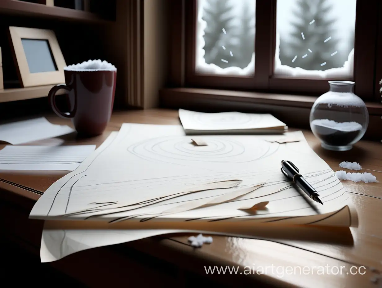 Cozy-Writing-Space-with-Snowstorm-View