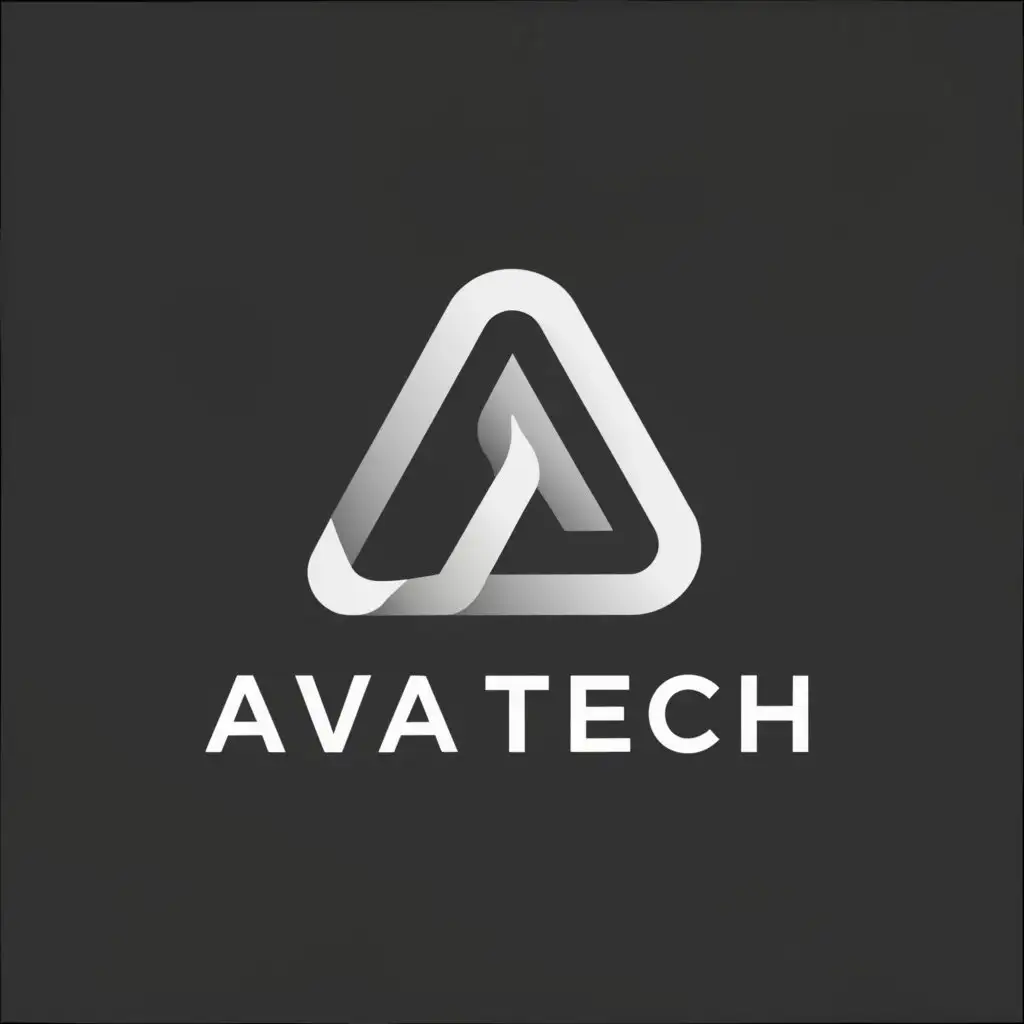 a logo design,with the text "Ava Tech", main symbol:Management,Minimalistic,clear background